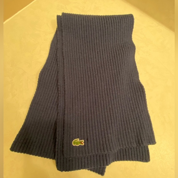Unisex Lacoste Ribbed Scarf - Picture 2 of 2